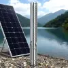 LUNLAN 2200W AC/DC deep-sea submersible water pump made of stainless steel, 150M solar AC/DC water pump for low-pressure irrigation in agricultural orchards details Picture